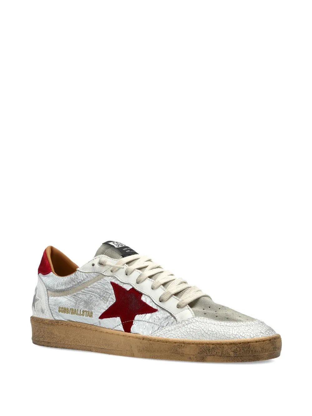 גולדן גוס- בולסטאר לבן כסף וכוכב אדום | Branded shoes bymrcrazyshoes