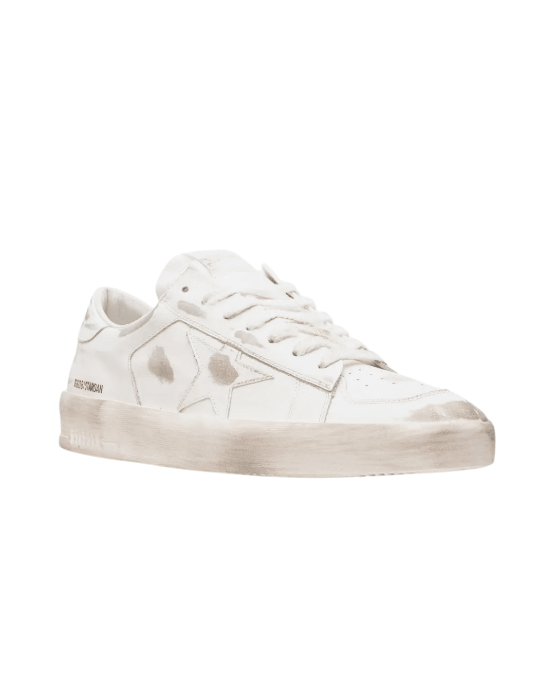 גולדן גוס - סטארדן לבן מלא עם שיפשוף | Branded shoes bymrcrazyshoes
