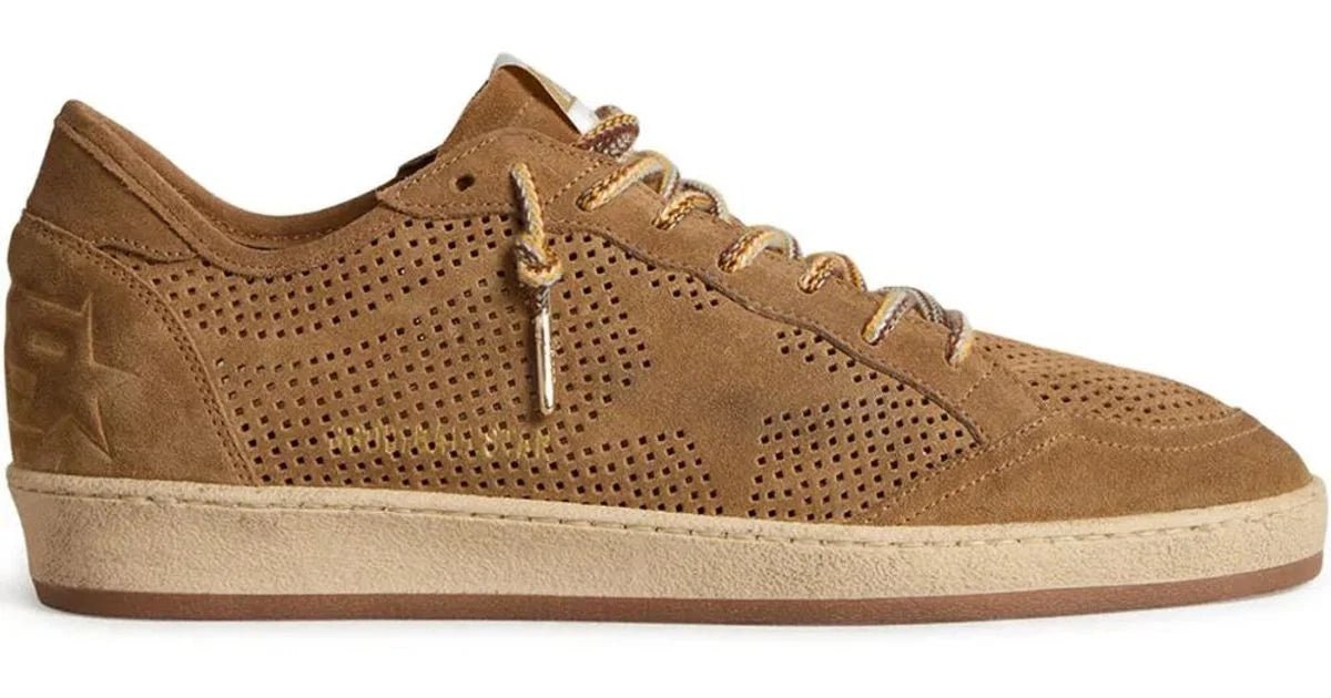 גולדן גוס - בולסטאר רשת חום | Branded shoes bymrcrazyshoes