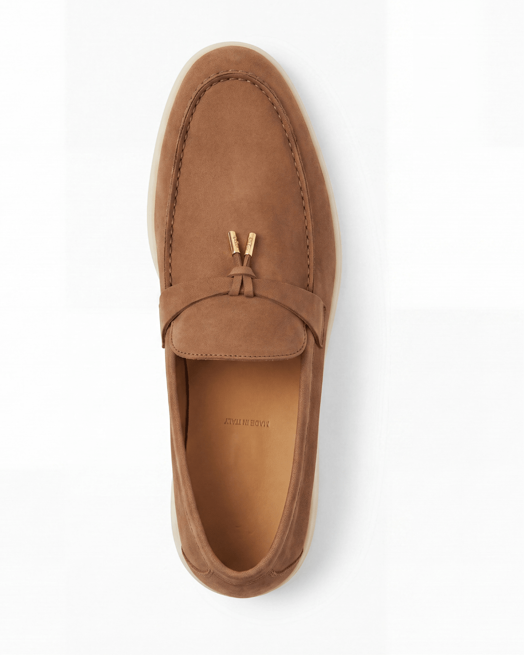 מוקסין לורו פיאנה- חום אדמה עם אבזם | Branded shoes bymrcrazyshoes