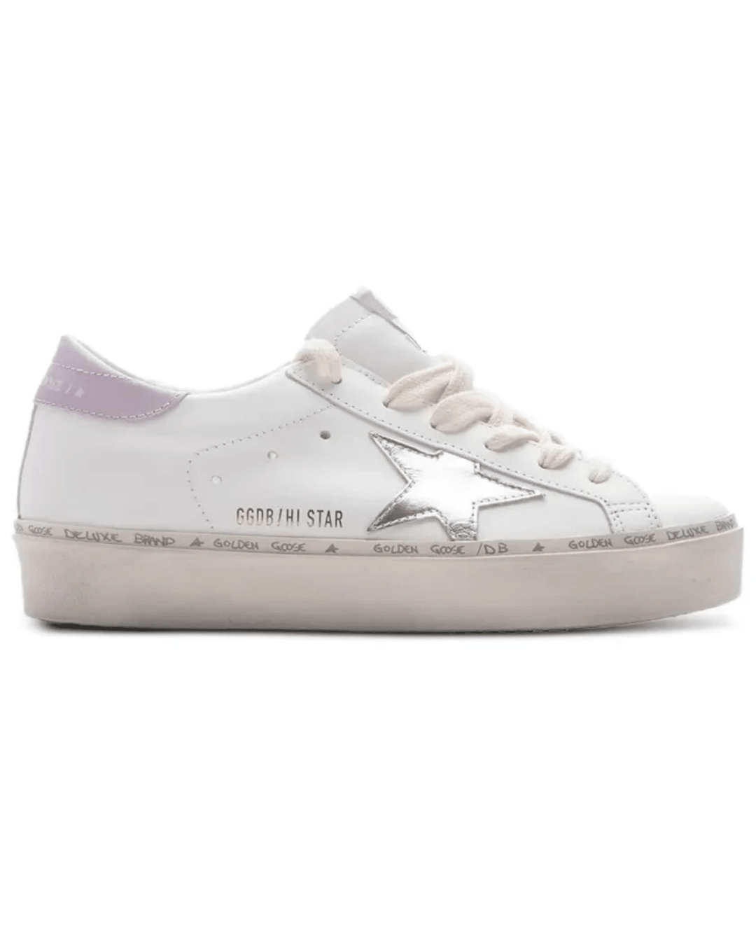גולדן גוס- היי סטאר לבן ועקב ורוד | Branded shoes bymrcrazyshoes