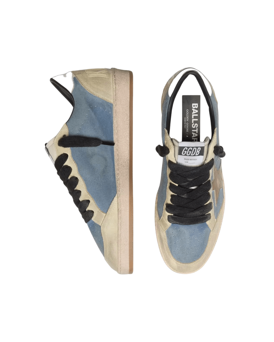 גולדן גוס - בולסטאר כחול עם לבן וכוכב זהב | Branded shoes bymrcrazyshoes