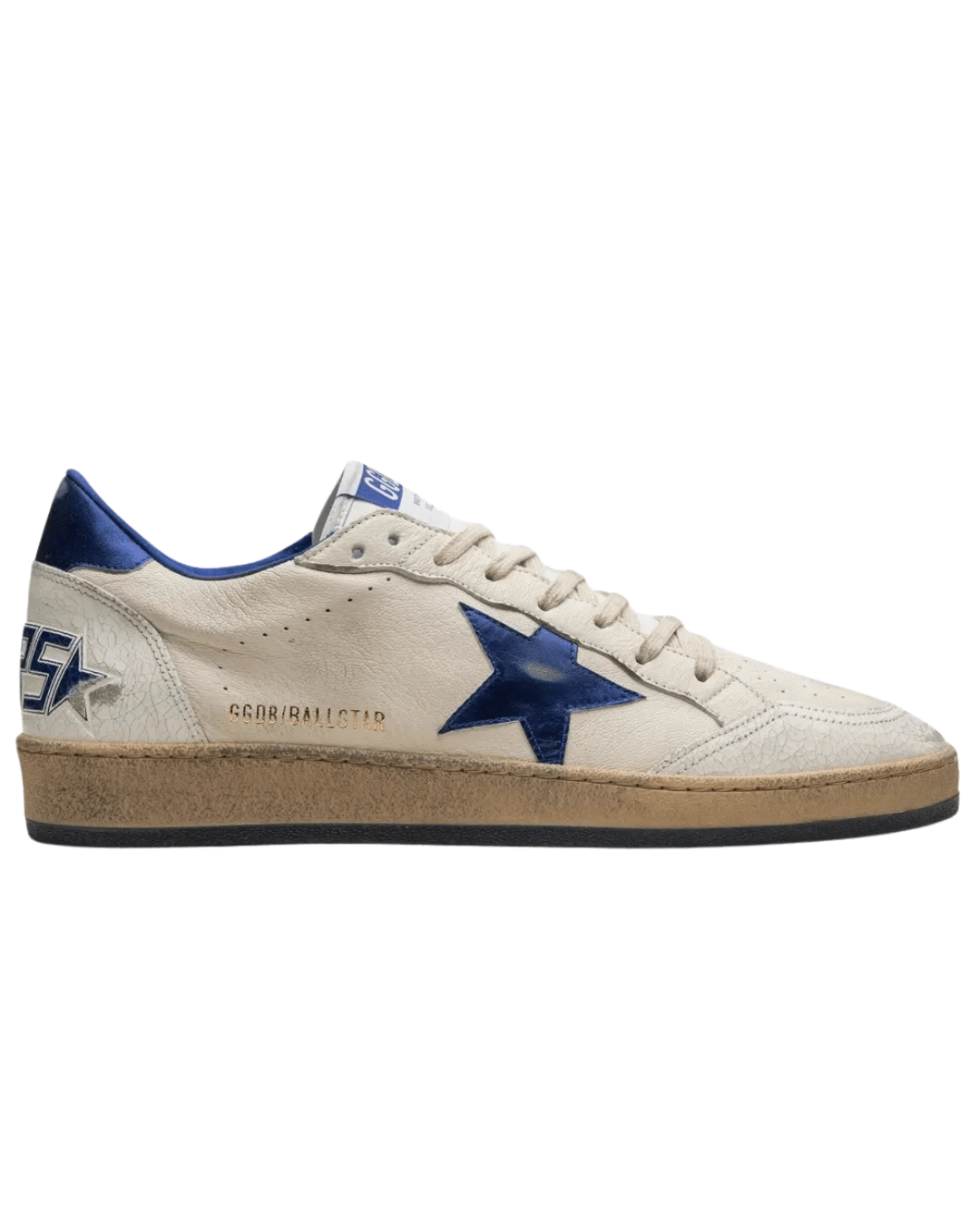 גולדן גוס - בולסטאר לבן עם כחול | Branded shoes bymrcrazyshoes