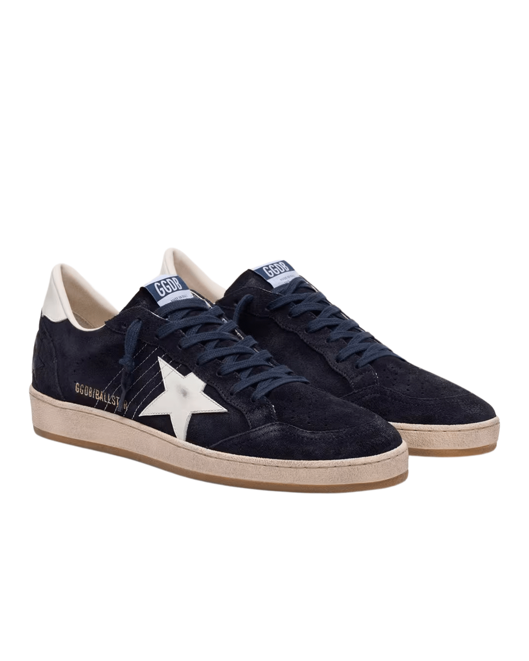גולדן גוס- בולסטאר כחול זמש וכוכב לבן | Branded shoes bymrcrazyshoes