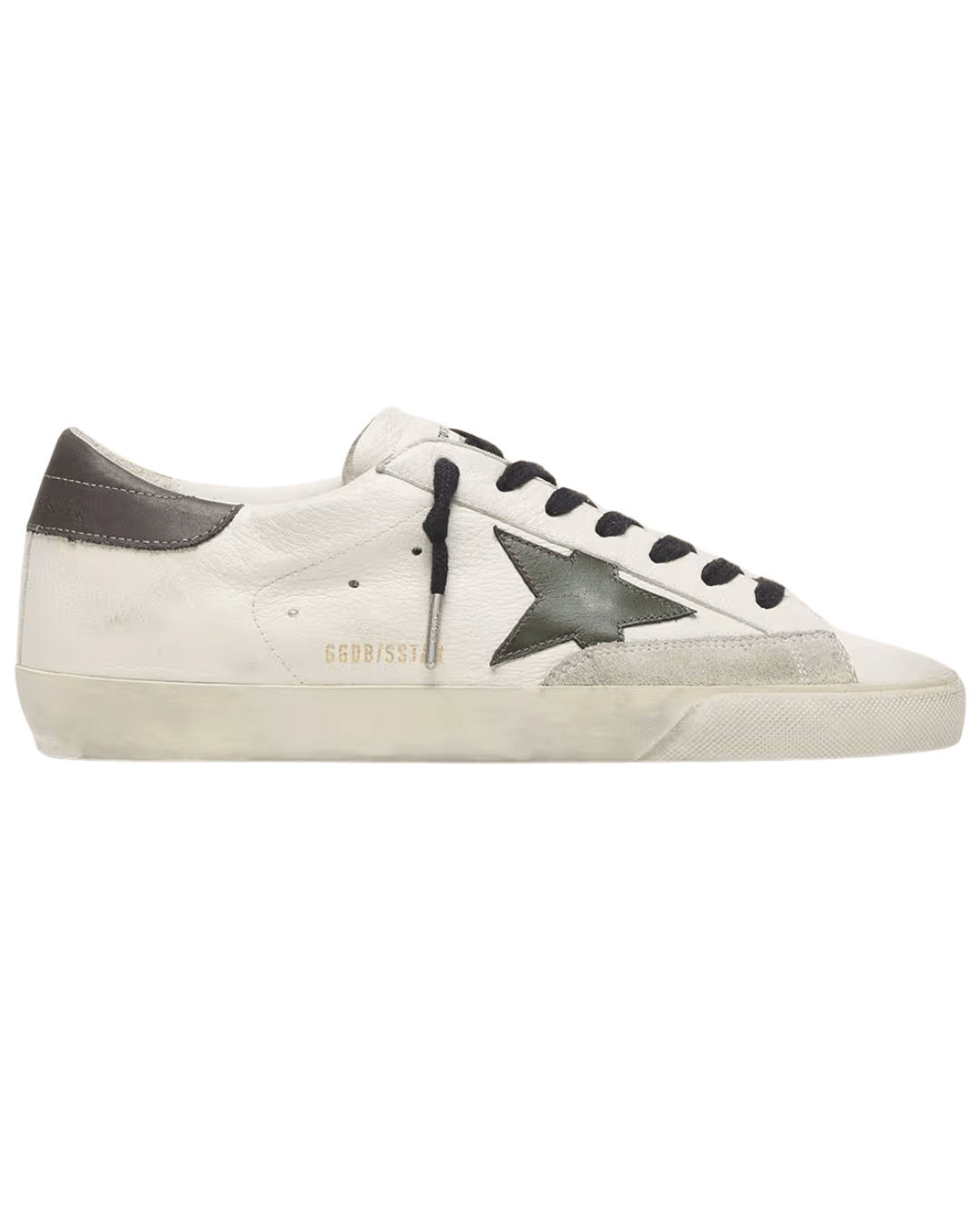 גולדן גוס- סופרסטאר לבן עם כוכב ירוק | Branded shoes bymrcrazyshoes