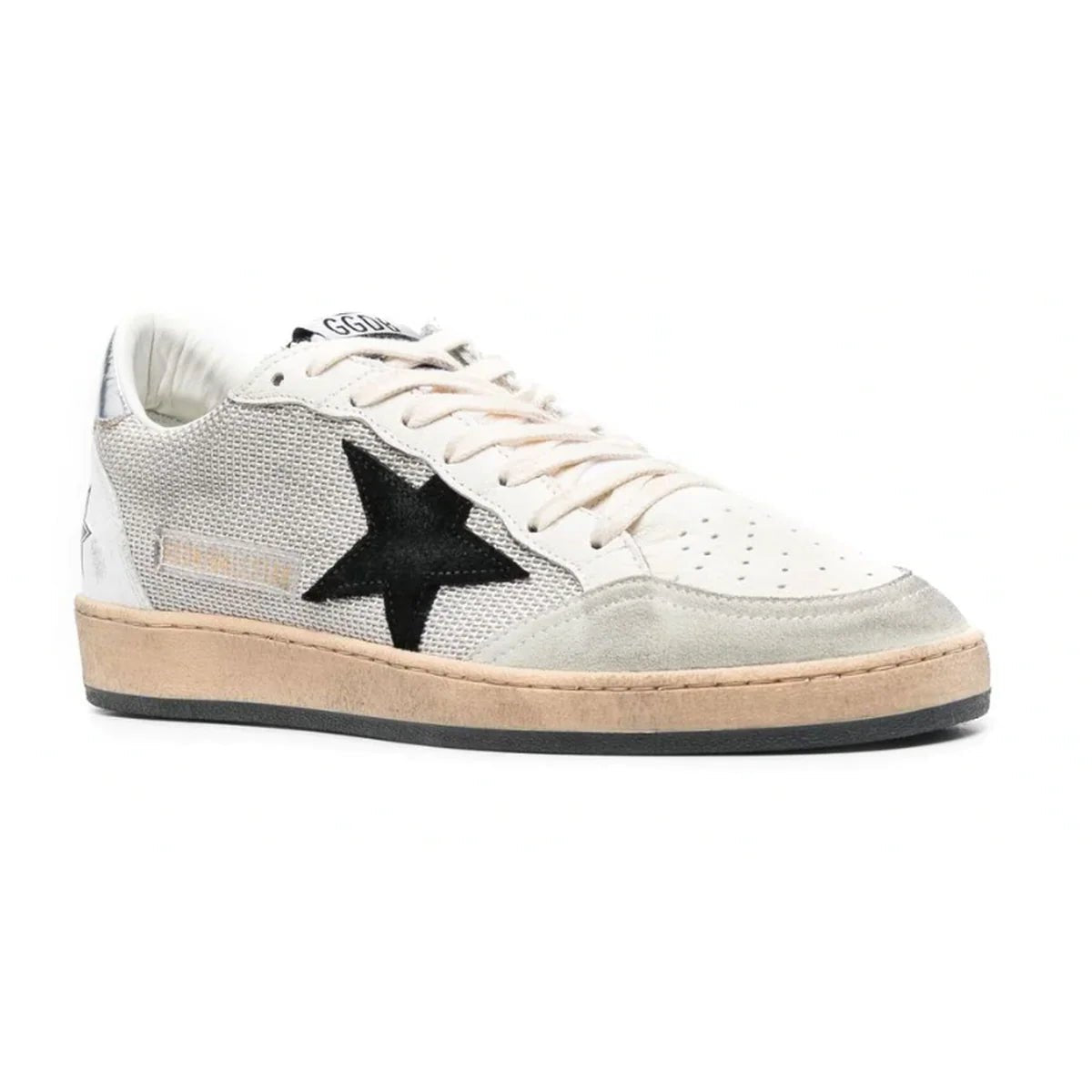 גולדן גוס- בולסטאר רשת אפור כוכב שחור | Branded shoes bymrcrazyshoes