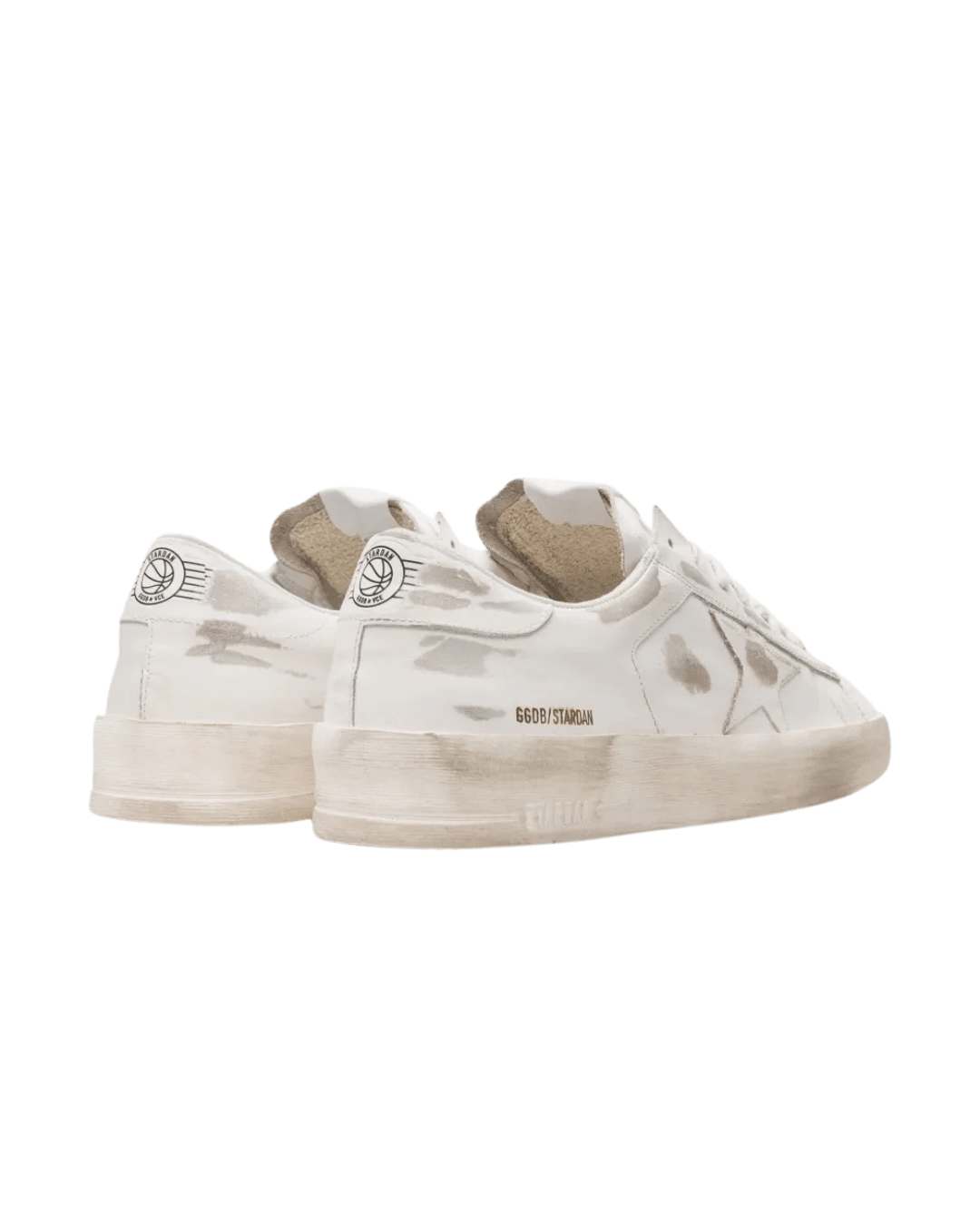 גולדן גוס - סטארדן לבן מלא עם שיפשוף | Branded shoes bymrcrazyshoes