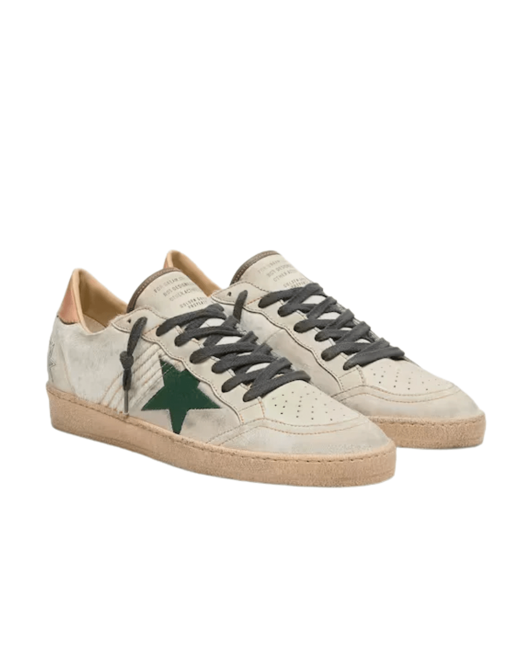 גולדן גוס - בולסטאר שמנת וכוכב ירוק | Branded shoes bymrcrazyshoes