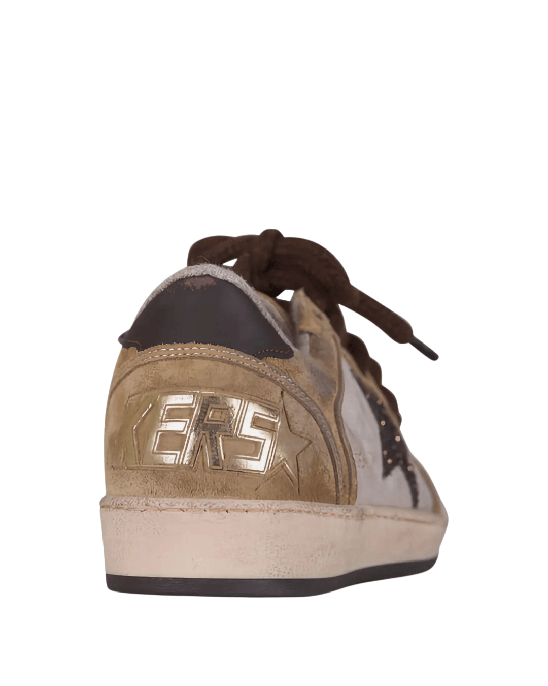 גולדן גוס - בולסטאר גוון חום כוכב מנוצנץ | Branded shoes bymrcrazyshoes