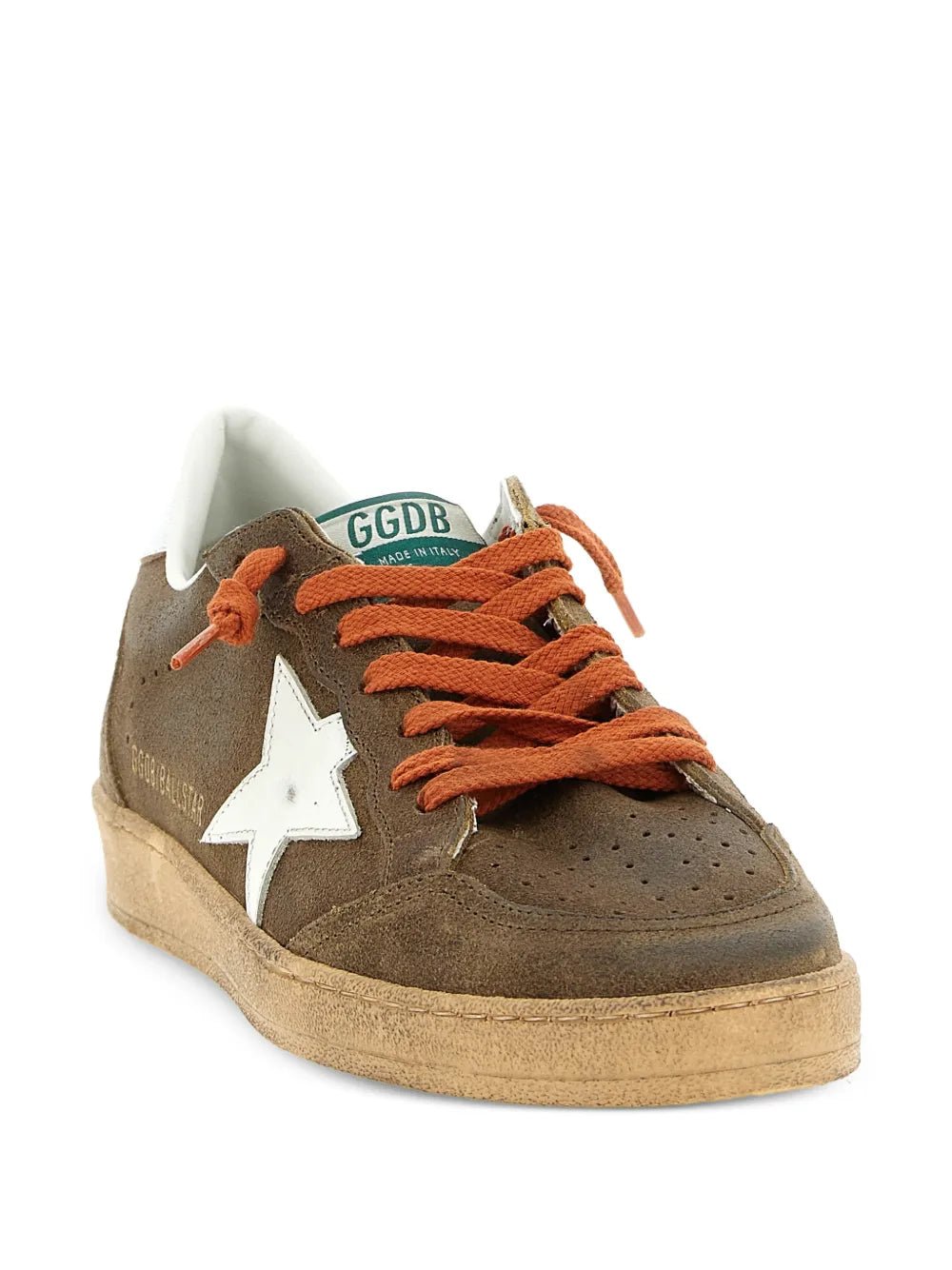 גולדן גוס- בולסטאר בז זמש ושרוך כתום | Branded shoes bymrcrazyshoes