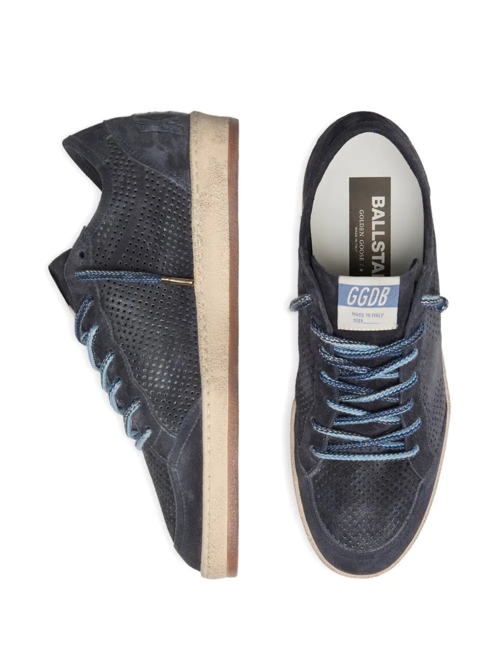 גולדן גוס- סופרסטאר רשת כחול כהה | Branded shoes bymrcrazyshoes