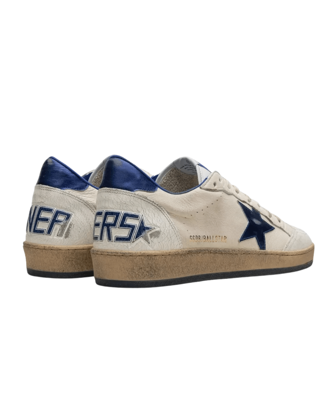 גולדן גוס - בולסטאר לבן עם כחול | Branded shoes bymrcrazyshoes