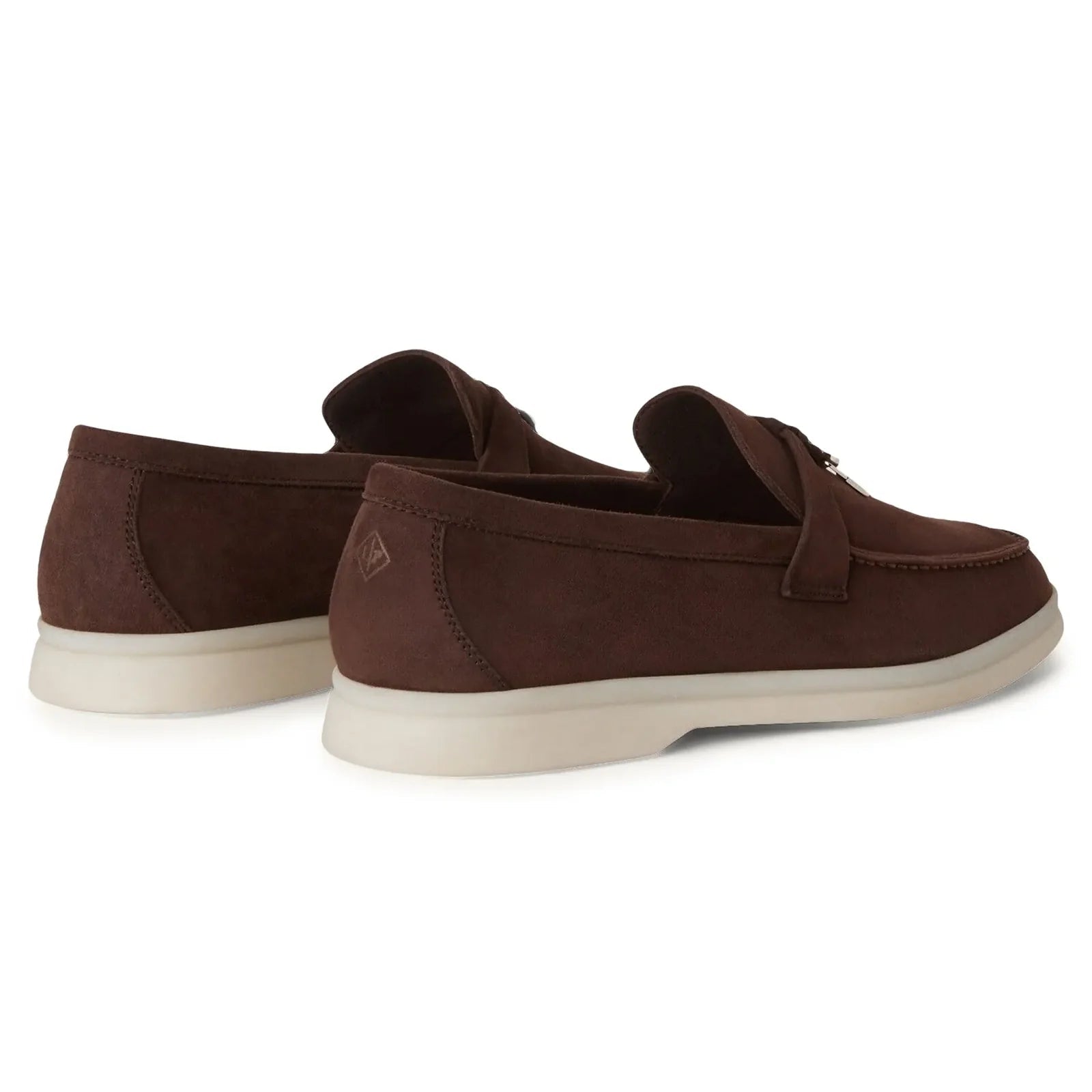 מוקסין לורו פיאנה- חום סוליה לבנה | Branded shoes bymrcrazyshoes