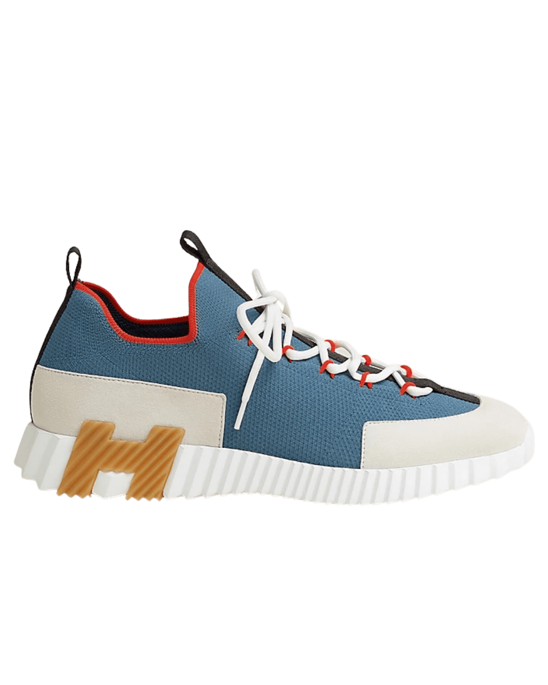 סניקרס הרמס - כחול בשילוב לבן וכתום | Branded shoes bymrcrazyshoes