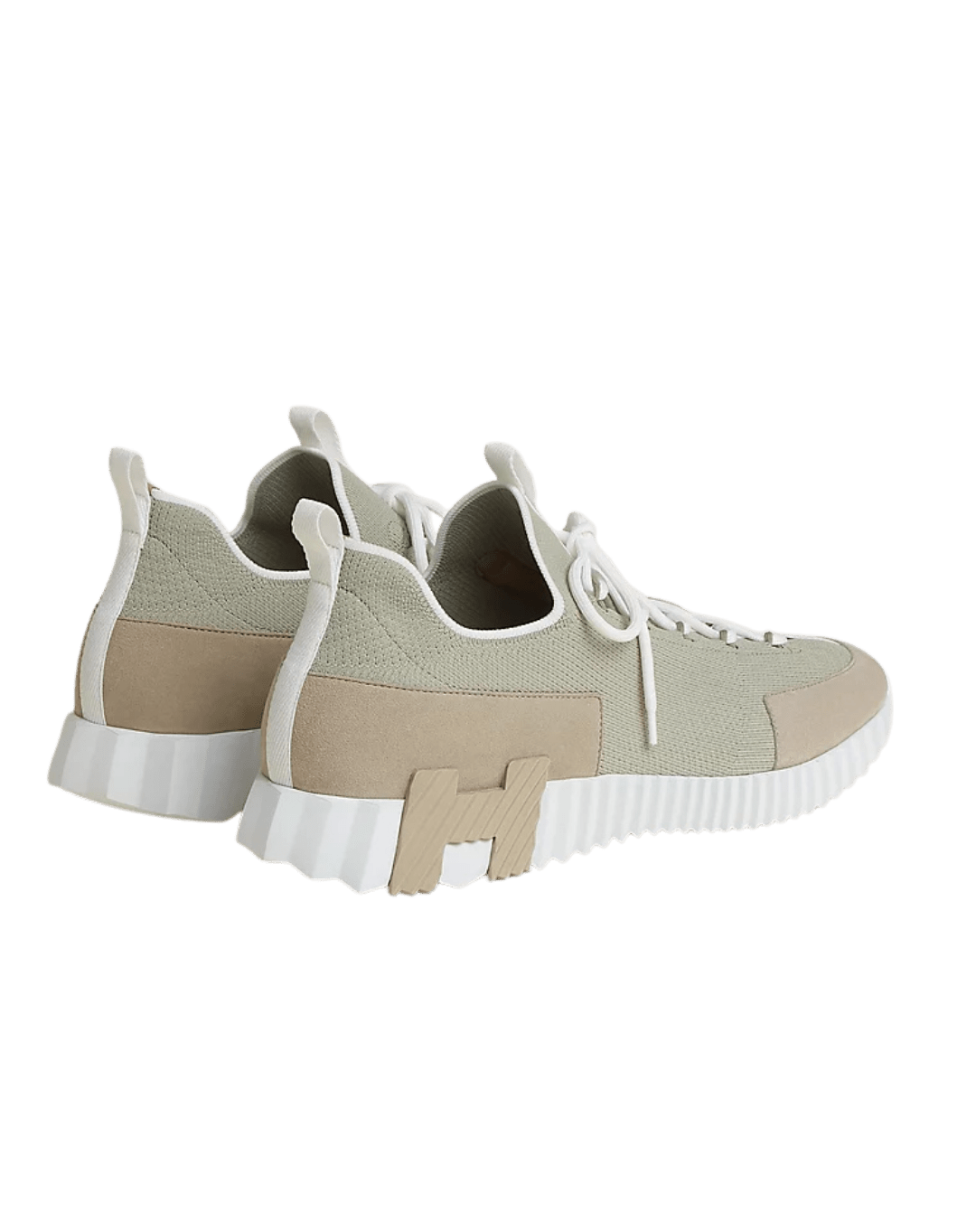 סניקרס הרמס - בגוון בז לבן | Branded shoes bymrcrazyshoes