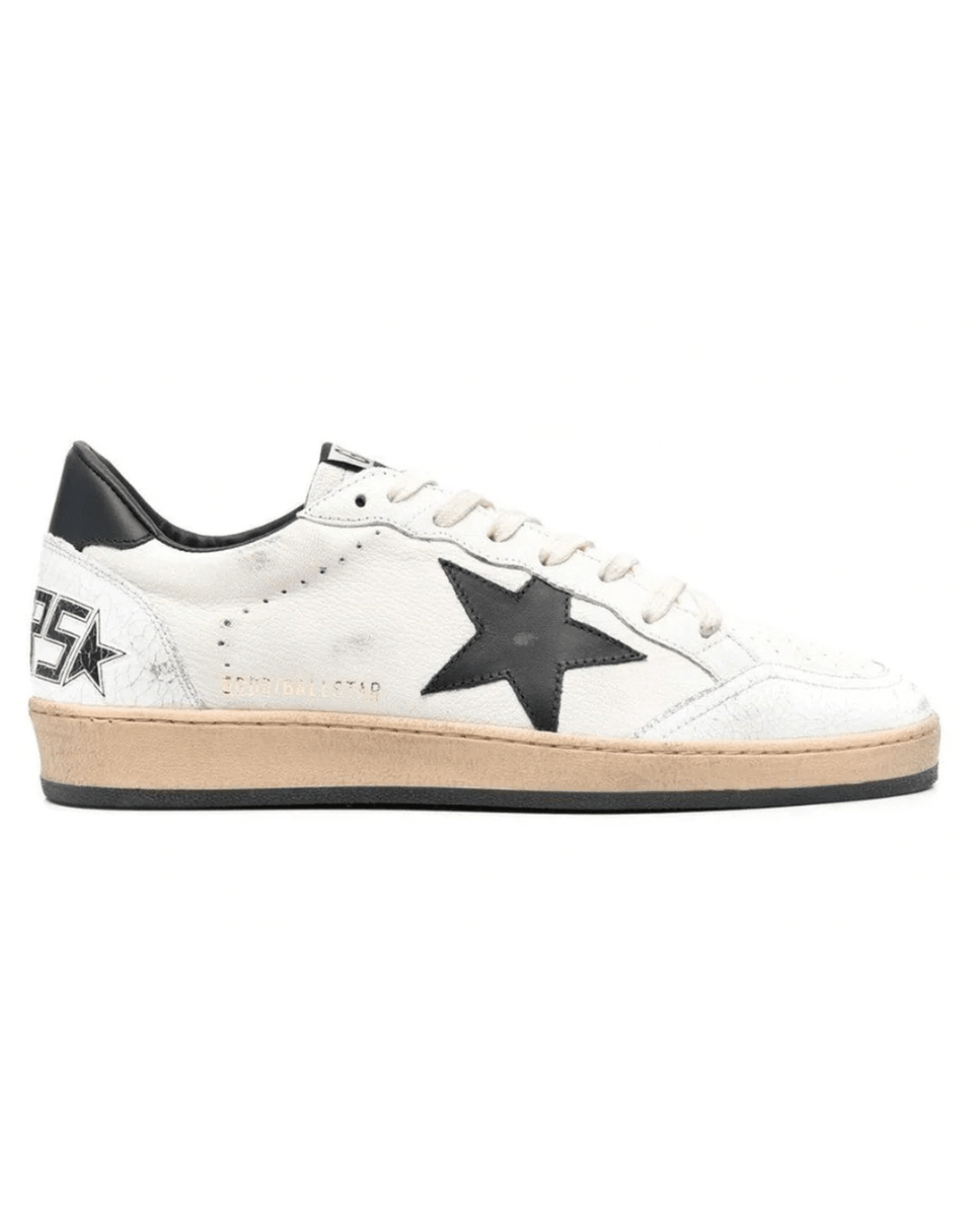 גולדן גוס - בולסטאר לבן שחור קלאסי | Branded shoes bymrcrazyshoes