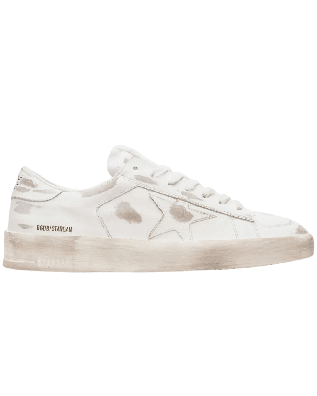 גולדן גוס - סטארדן לבן מלא עם שיפשוף | Branded shoes bymrcrazyshoes