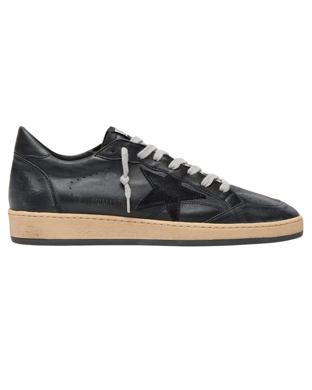 גולדן גוס- בולסטאר שחור עור וכוכב שחור | Branded shoes bymrcrazyshoes