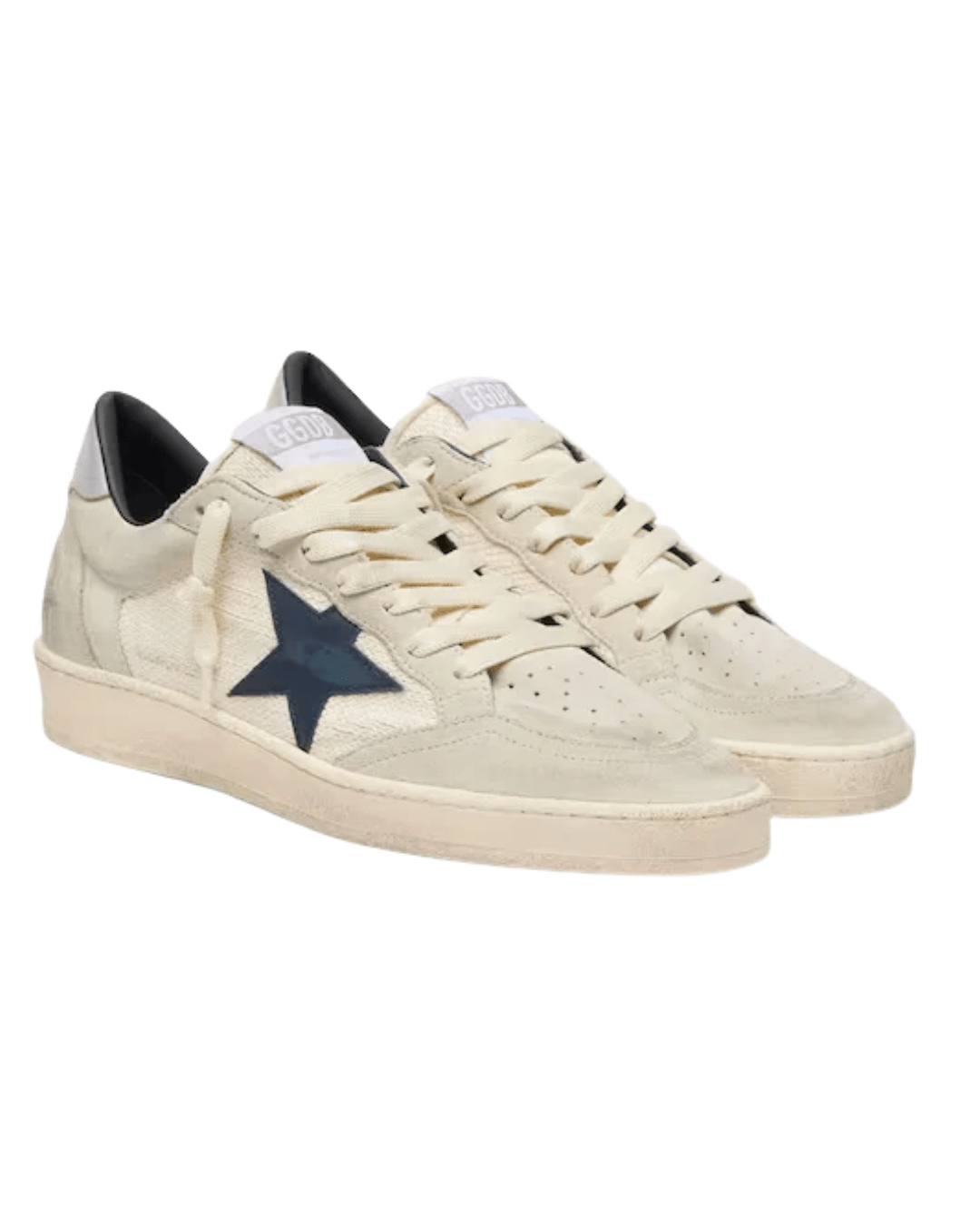 גולדן גוס - בולסטאר לבן ואפור וכוכב כחול | Branded shoes bymrcrazyshoes