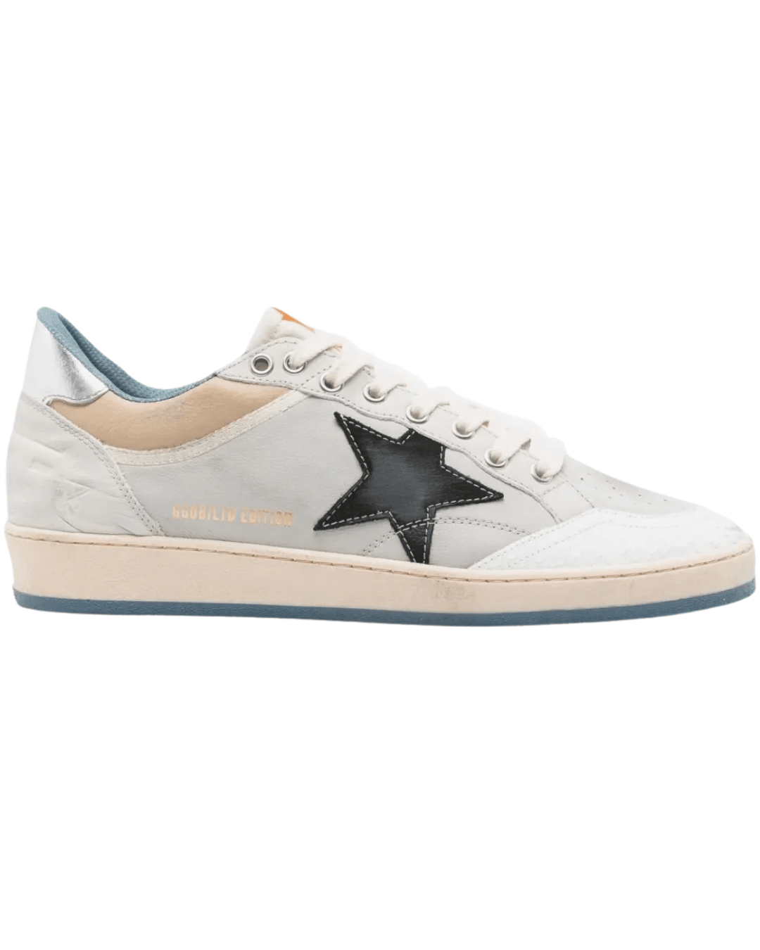 גולדן גוס - בולסטאר אפור עם כוכב שחור ובז | Branded shoes bymrcrazyshoes