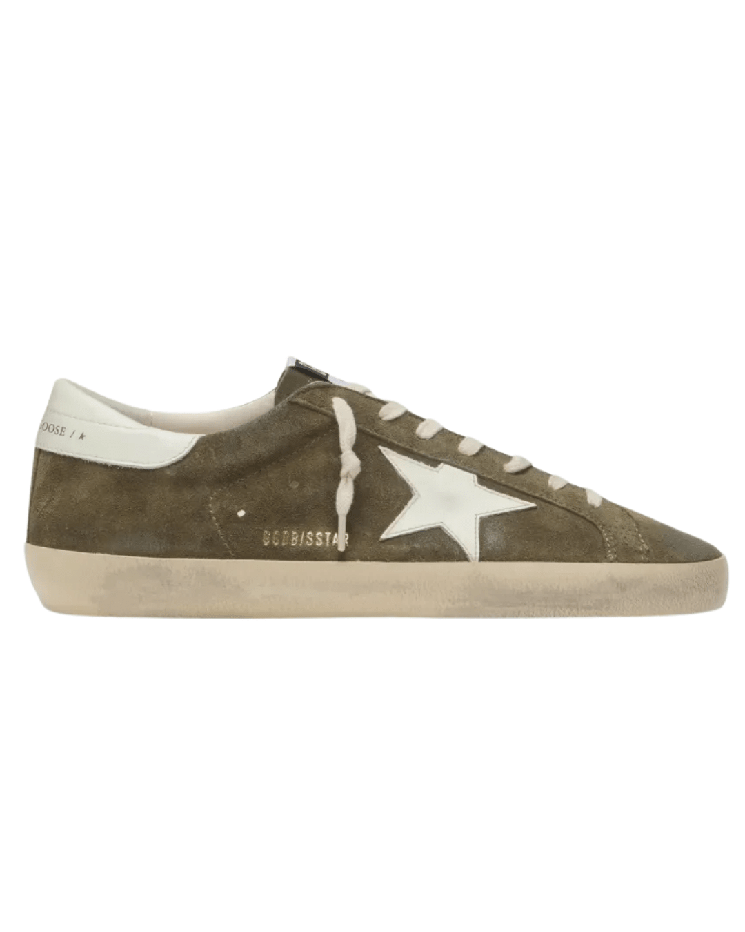 גולדן גוס - סופרסטאר ירוק זית זמש עם כוכב לבן | Branded shoes bymrcrazyshoes