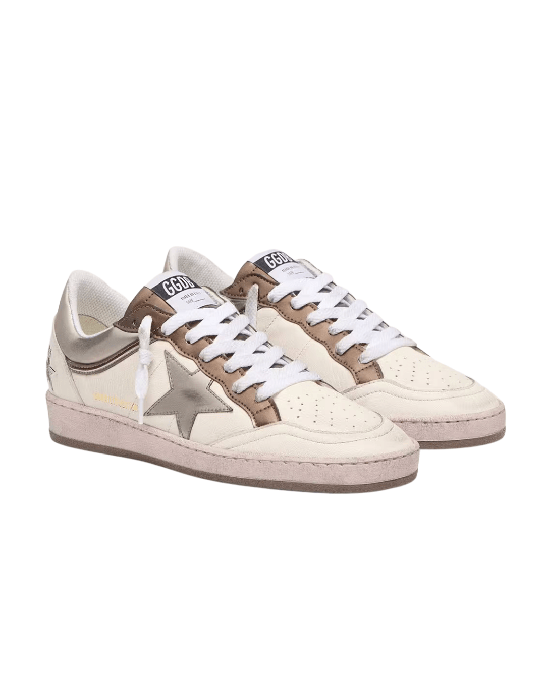 גולדן גוס-בולסטאר לבן עם ברונזה | Branded shoes bymrcrazyshoes