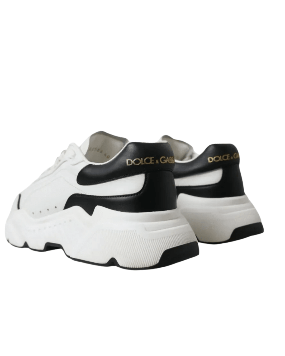 סניקרס דולצה & גאבנה- פלטפורמה לבן עם שחור | Branded shoes bymrcrazyshoes