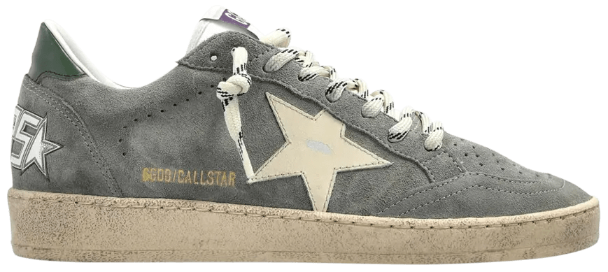 גולדן גוס - בולסטאר אפור זמש עם לבן | Branded shoes bymrcrazyshoes