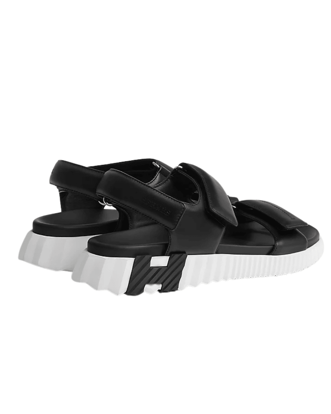 סנדל הרמס - שחור ולבן | Branded shoes bymrcrazyshoes