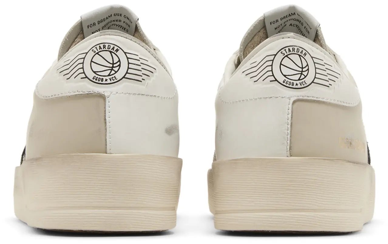 גולדן גוס - סטארדן לבן שמנת כוכב שחור | Branded shoes bymrcrazyshoes