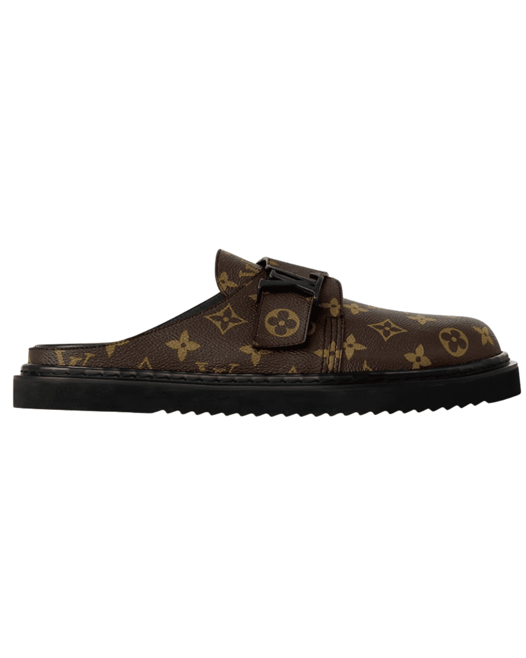 כפכף לואי ויטון - חום עם לוגו | Branded shoes bymrcrazyshoes