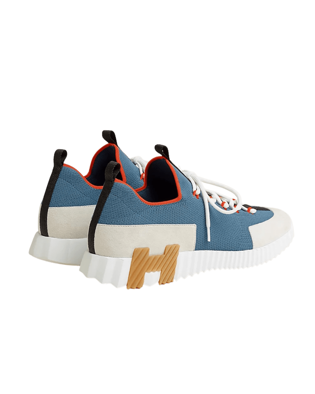 סניקרס הרמס - כחול בשילוב לבן וכתום | Branded shoes bymrcrazyshoes