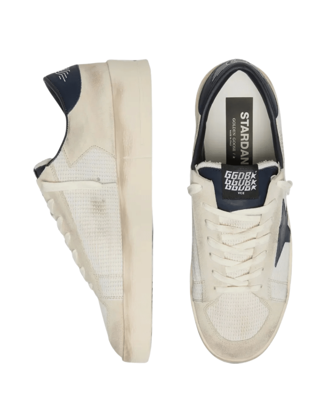 גולדן גוס - סטארדן לבן וכחול כהה | Branded shoes bymrcrazyshoes