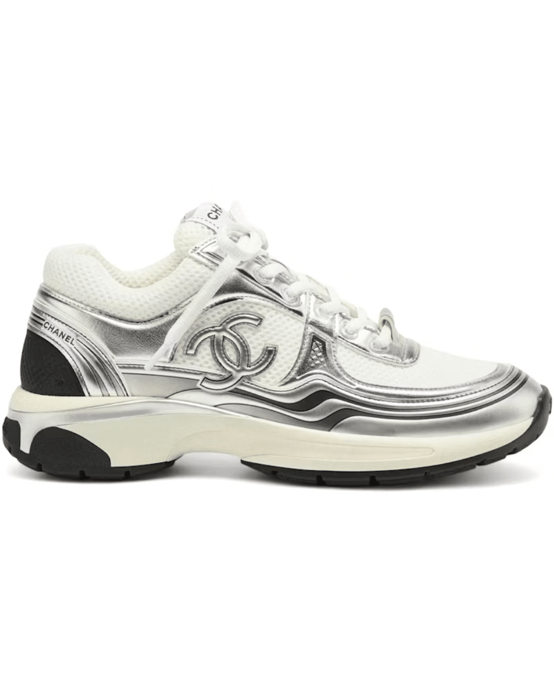 סניקרס שאנל- לבן עם אפור | Branded shoes bymrcrazyshoes