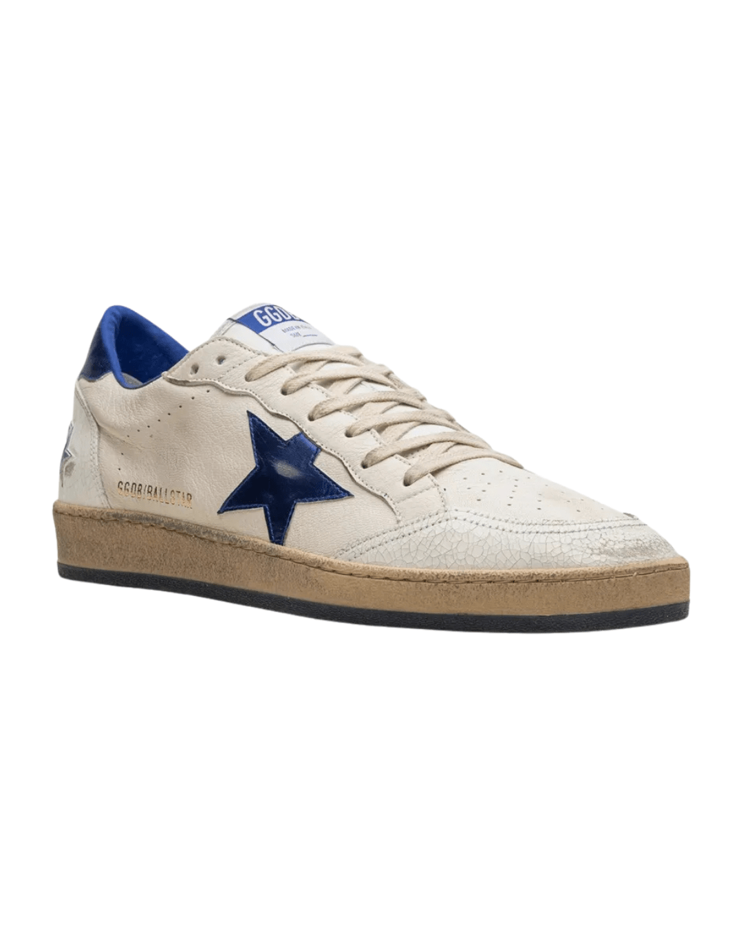 גולדן גוס - בולסטאר לבן עם כחול | Branded shoes bymrcrazyshoes