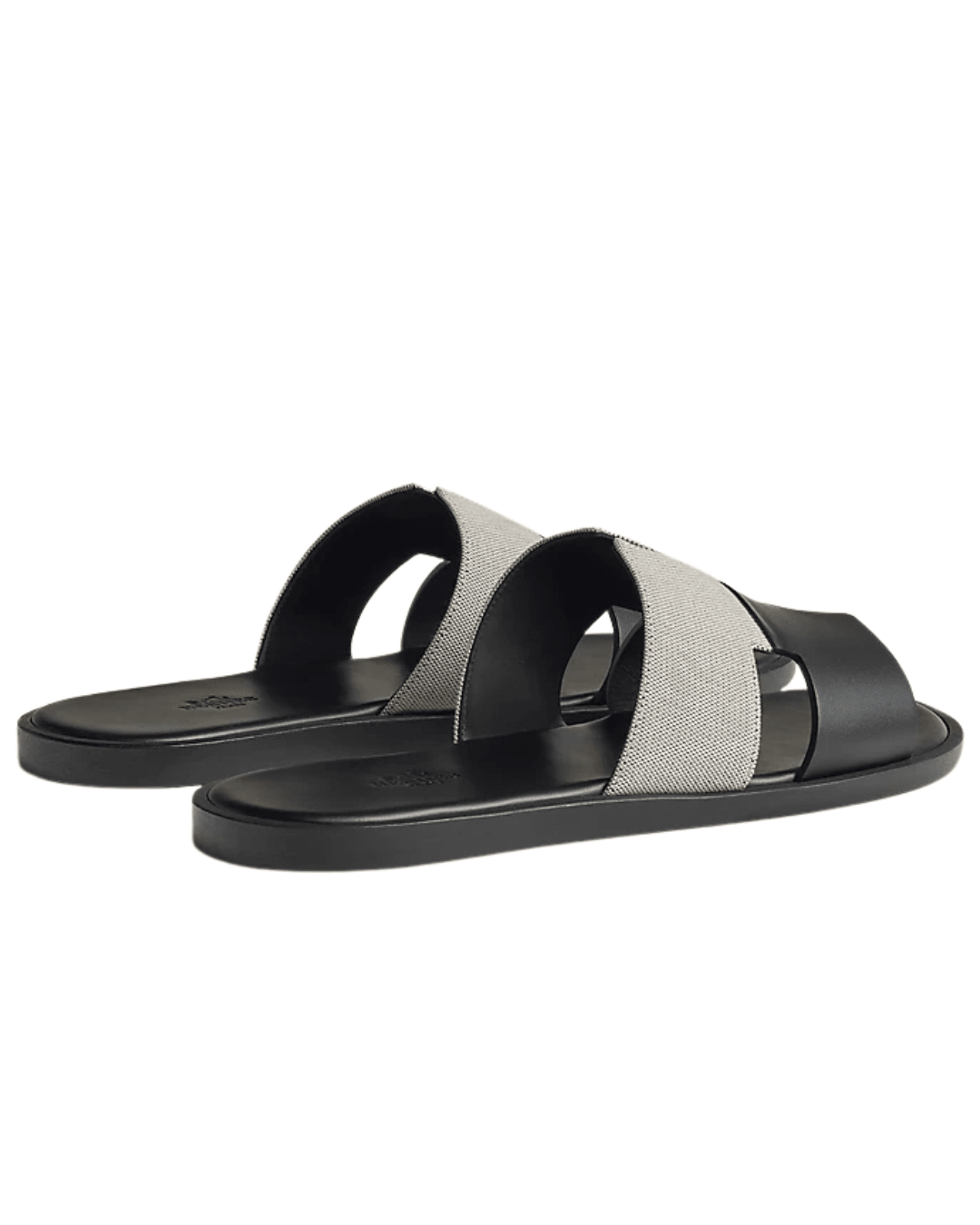 כפכף הרמס איזמיר- שחור חצי כסף | Branded shoes bymrcrazyshoes