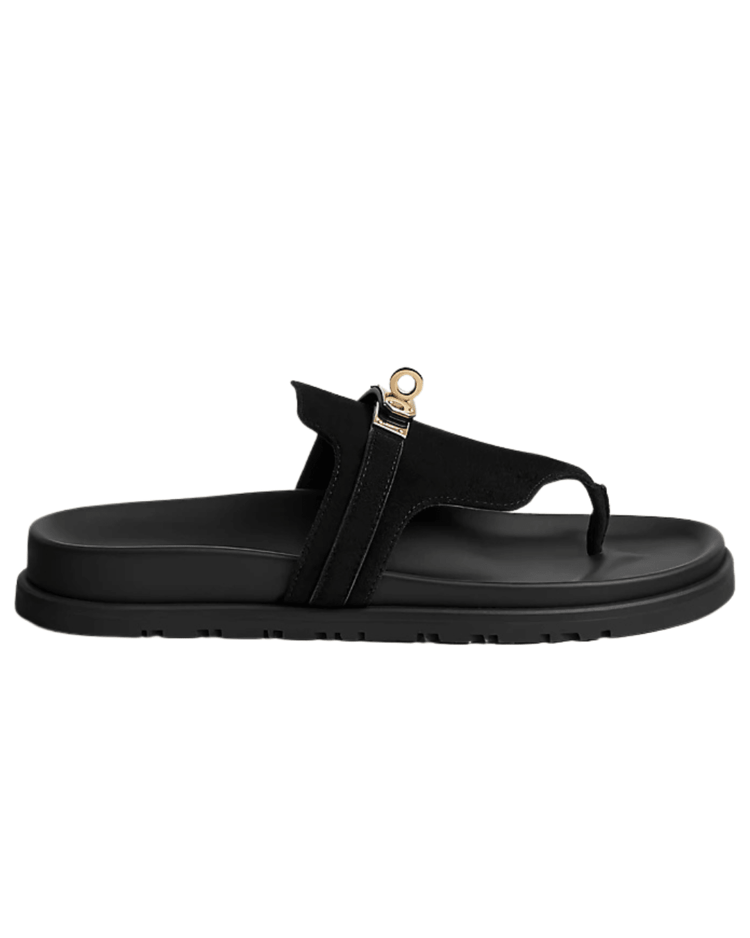 כפכף הרמס אצבע - שחור זמש | Branded shoes bymrcrazyshoes
