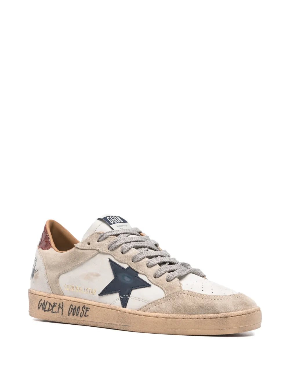 גולדן גוס - בולסטאר לבן אפור עם כוכב כחול | Branded shoes bymrcrazyshoes