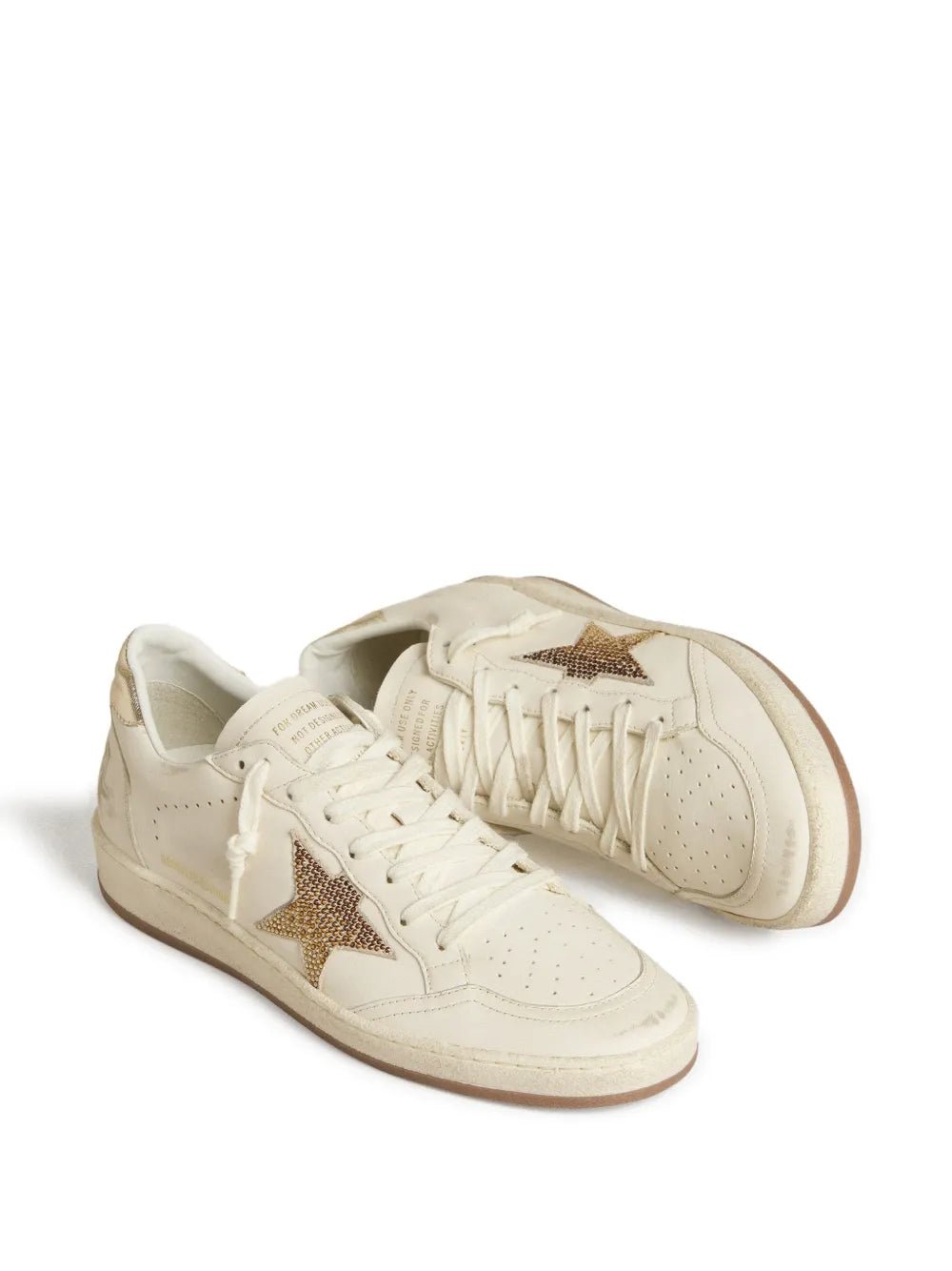 גולדן גוס- בולסטאר לבן עם נצנצים | Branded shoes bymrcrazyshoes