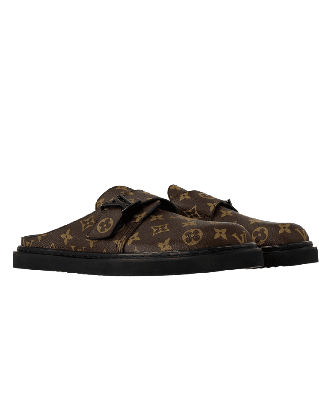 כפכף לואי ויטון - חום עם לוגו | Branded shoes bymrcrazyshoes