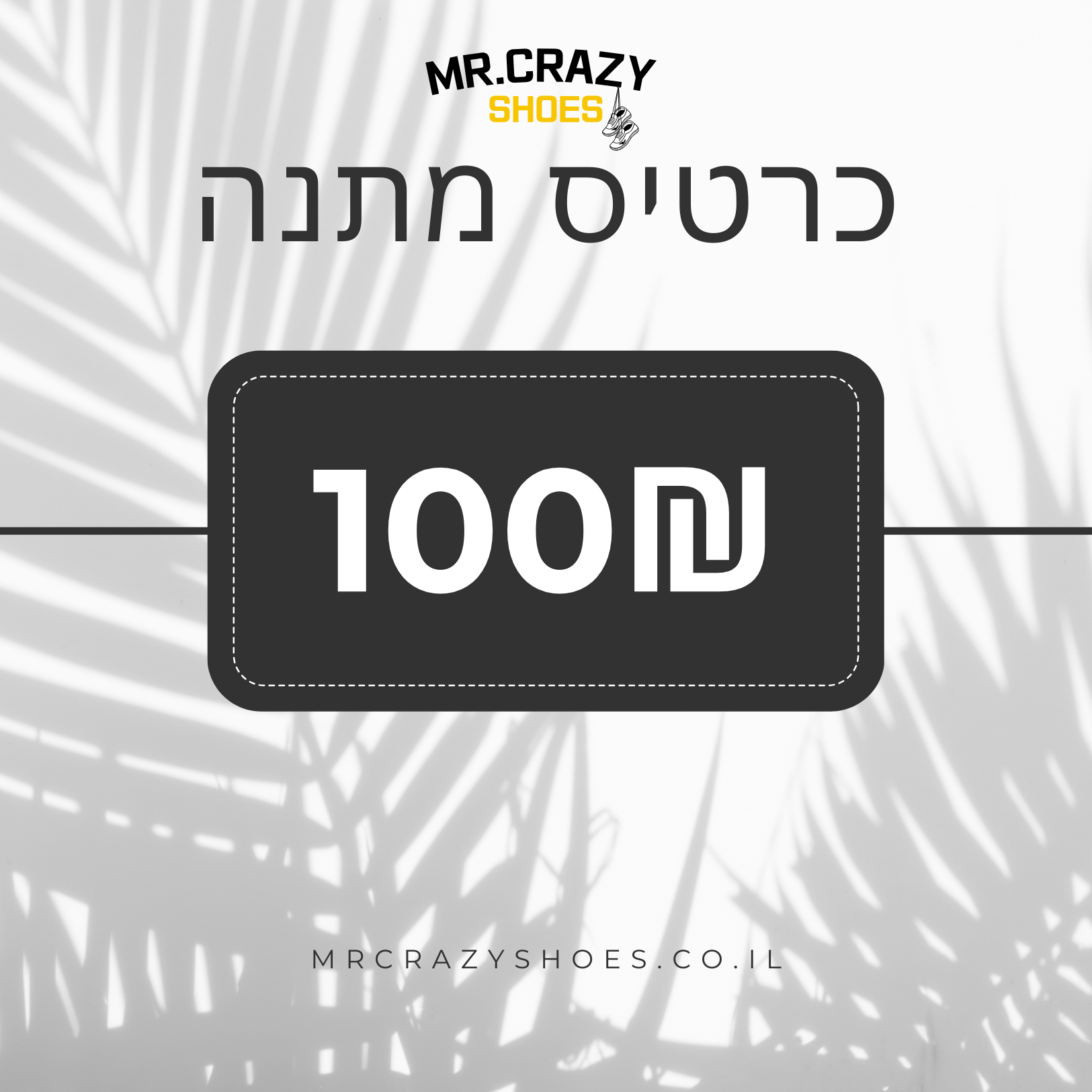 כרטיס מתנה | Branded shoes bymrcrazyshoes