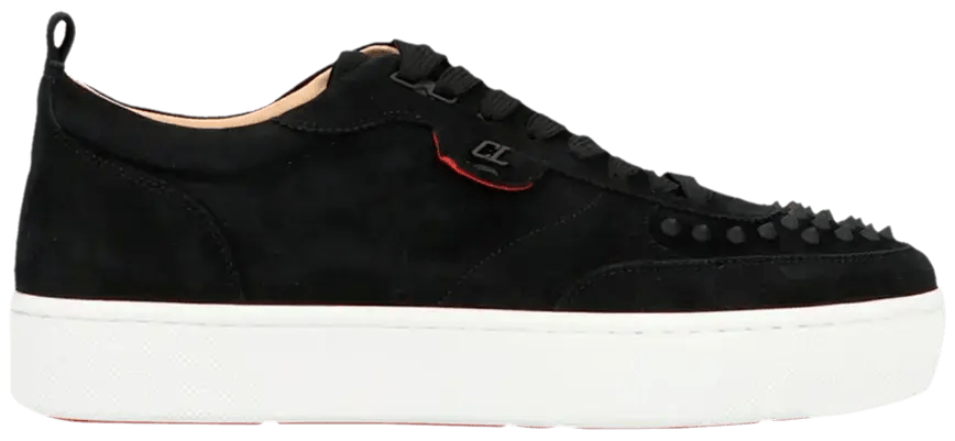 כריסטיאן לבוטין– שחורה עם ניטים | Branded shoes bymrcrazyshoes
