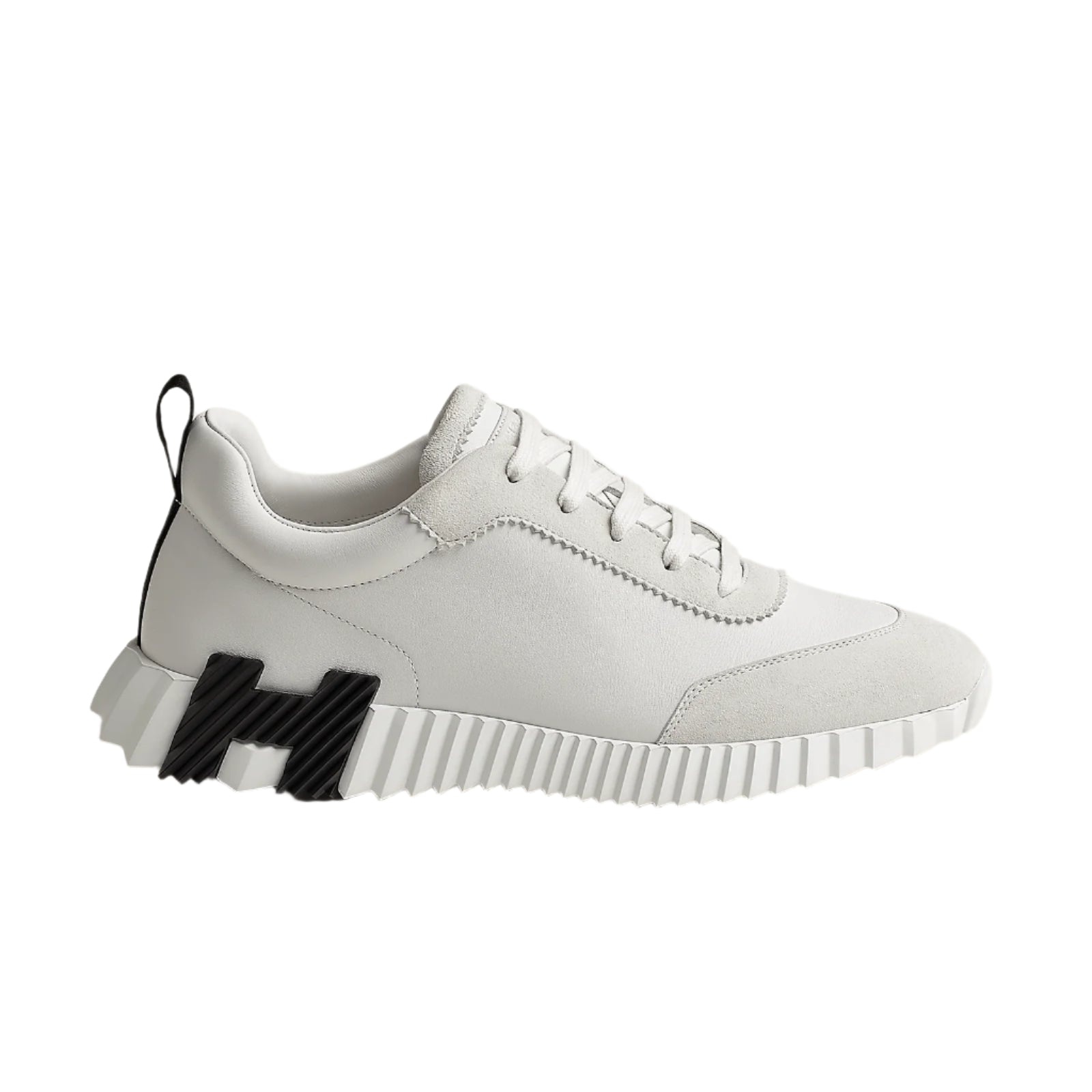 סניקרס הרמס לבן עם גוון אפור | Branded shoes bymrcrazyshoes