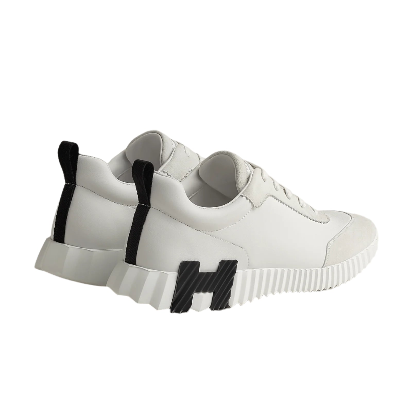 סניקרס הרמס לבן עם גוון אפור | Branded shoes bymrcrazyshoes