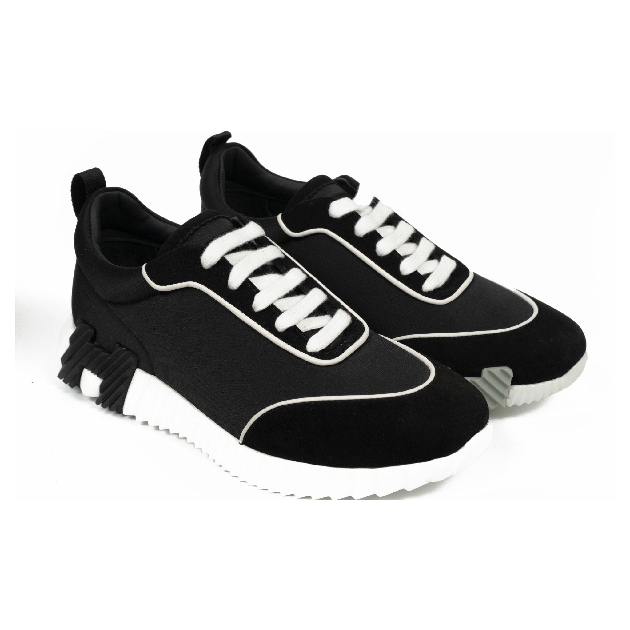 סניקרס הרמס שחור לבן | Branded shoes bymrcrazyshoes