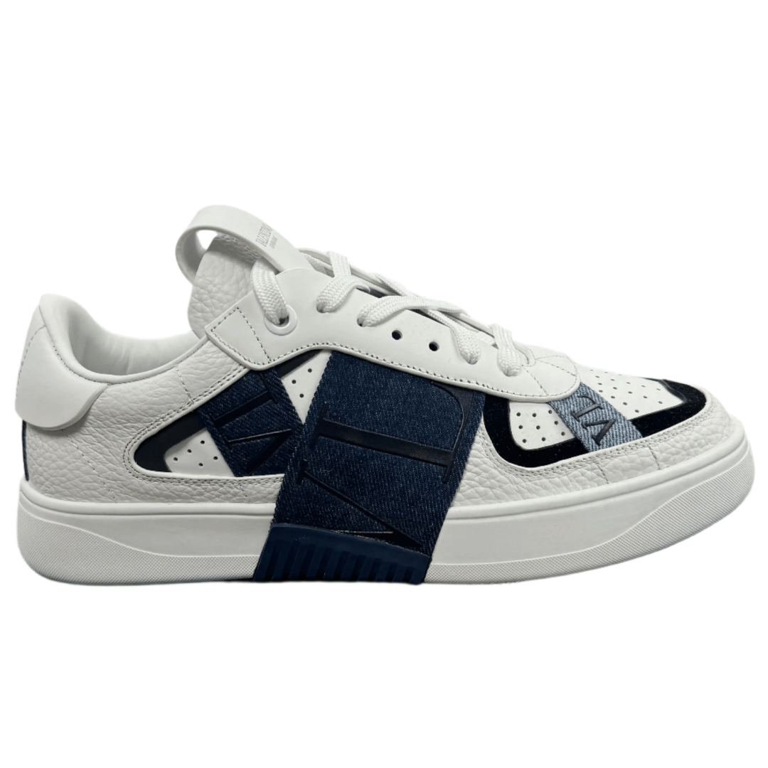 סניקרס ולנטינו לבן עם גוון כחול | Branded shoes bymrcrazyshoes