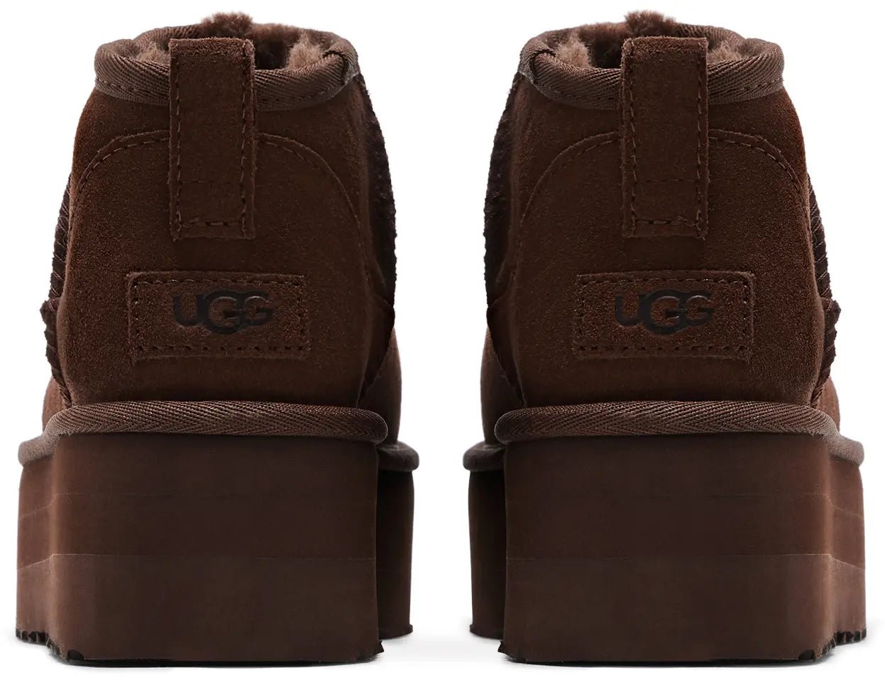 UGG - מגף פלטפורמה חום כהה | Branded shoes bymrcrazyshoes