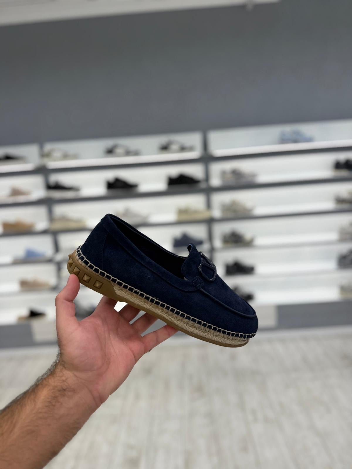 ולנטינו - מוקסין כחול | Branded shoes bymrcrazyshoes