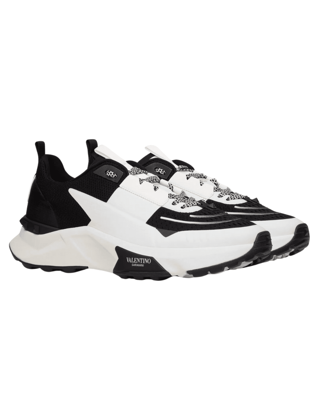 ולנטינו סניקרס לבן בשילוב שחור | Branded shoes bymrcrazyshoes