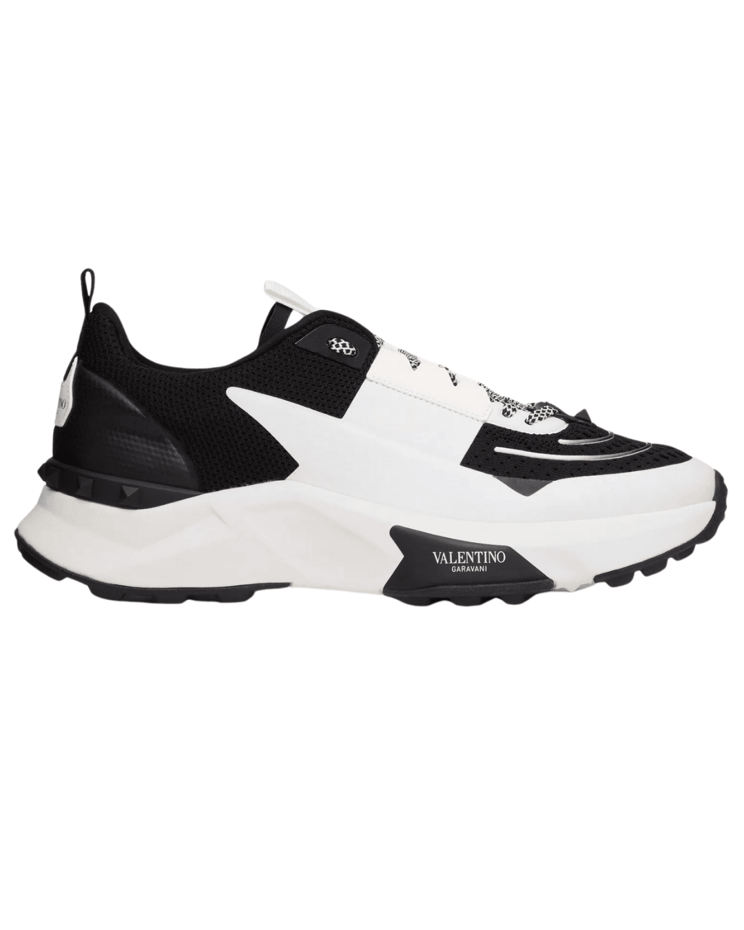 ולנטינו סניקרס לבן בשילוב שחור | Branded shoes bymrcrazyshoes